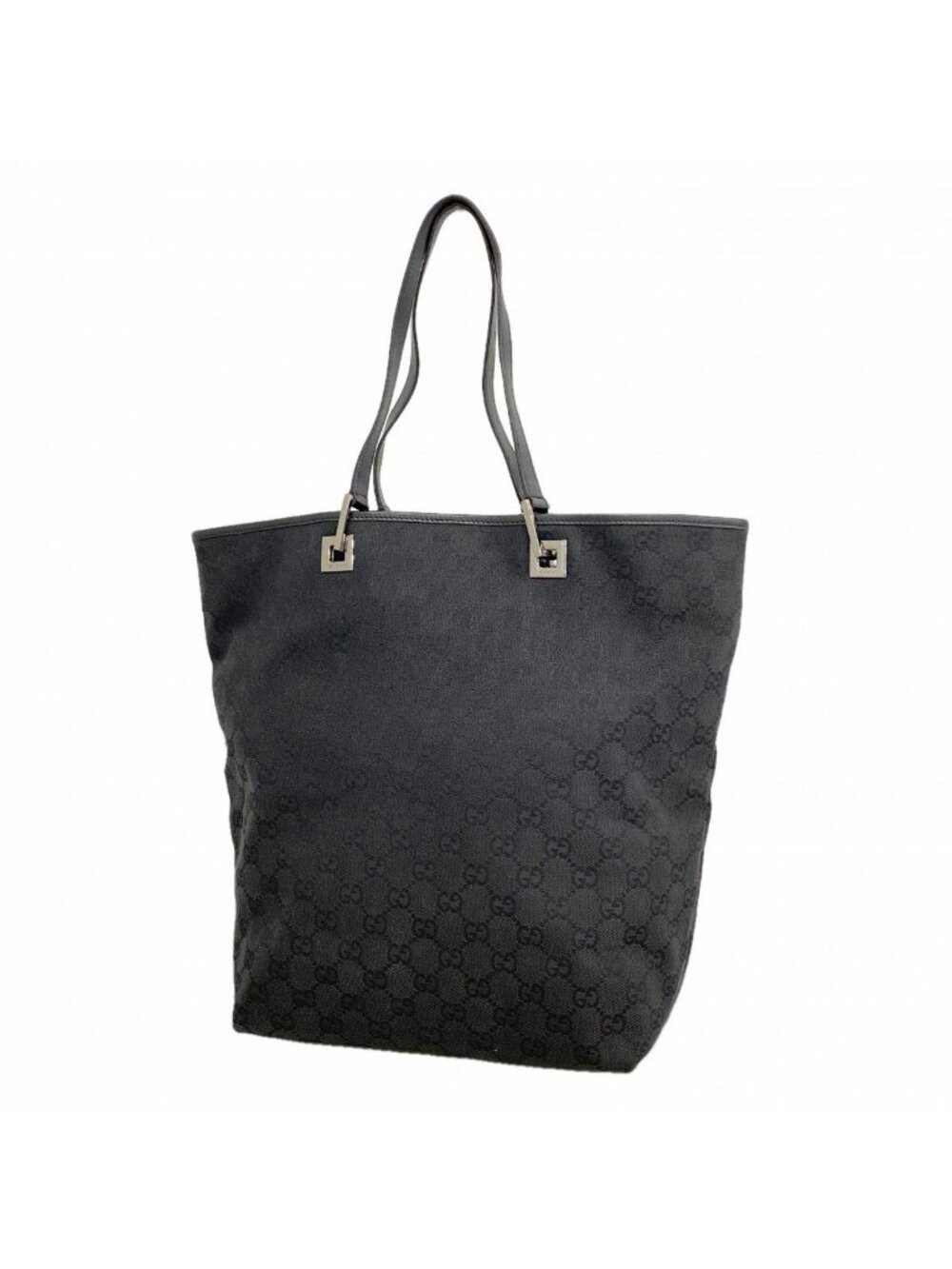 Gucci Tote GG Canvas Black Silver
